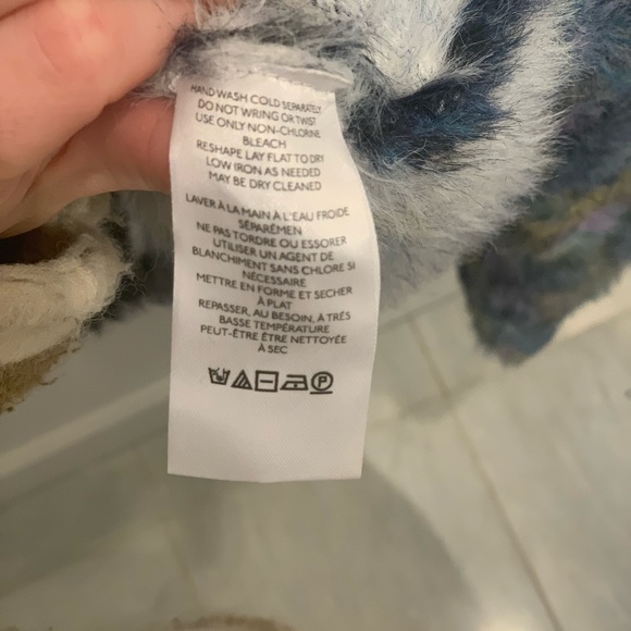 Eyelash long sleeve blue motif sweater by Anthropologie - Picture 3 of 4